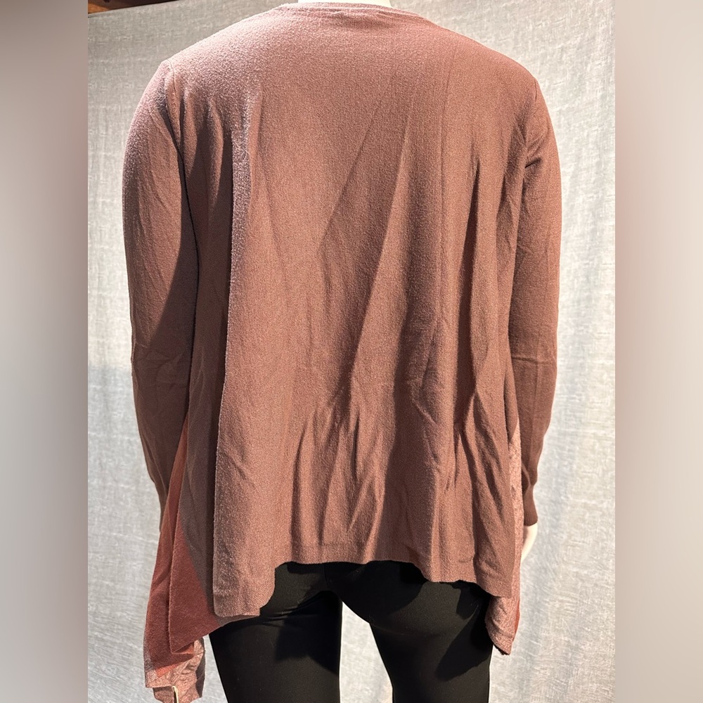Mystree Colorblock Button-Up Cardigan - Picture 5 of 7